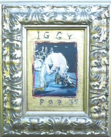 David McGough painting Iggy Pop